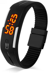 Simple LED Digital Digital Watch, Outdoor 30M Water Resistant Rubber Strap
