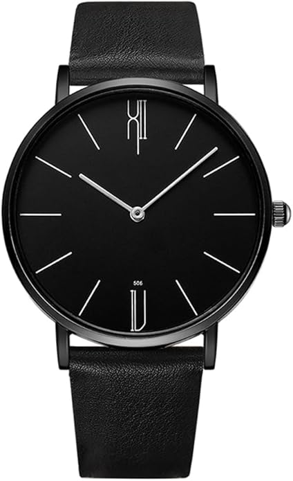 Mens Watches Ultra-Thin Minimalist Water Resistant Fashion Quartz Wrist Watch with Two Hand for Men