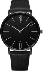 Mens Watches Ultra-Thin Minimalist Water Resistant Fashion Quartz Wrist Watch with Two Hand for Men