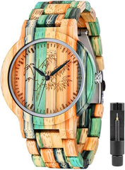 Wooden Watches Mens with Handmade Colorful