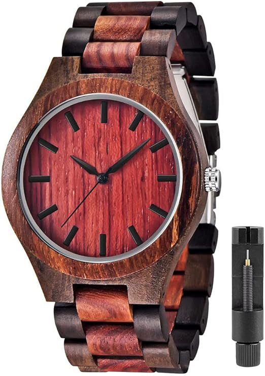 Wooden Watches Mens with Handmade Colorful