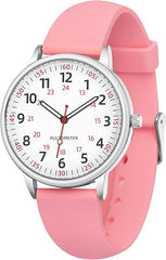 Women Watch for Nurse Easy to Read Dial Wristwatches Silicone Band Water Resistant